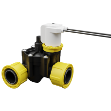 Клапан електромагнитен RPE 6 series valve 24V AC трипътен 2 х 1" холендър х 1"М , с рег. на дебита